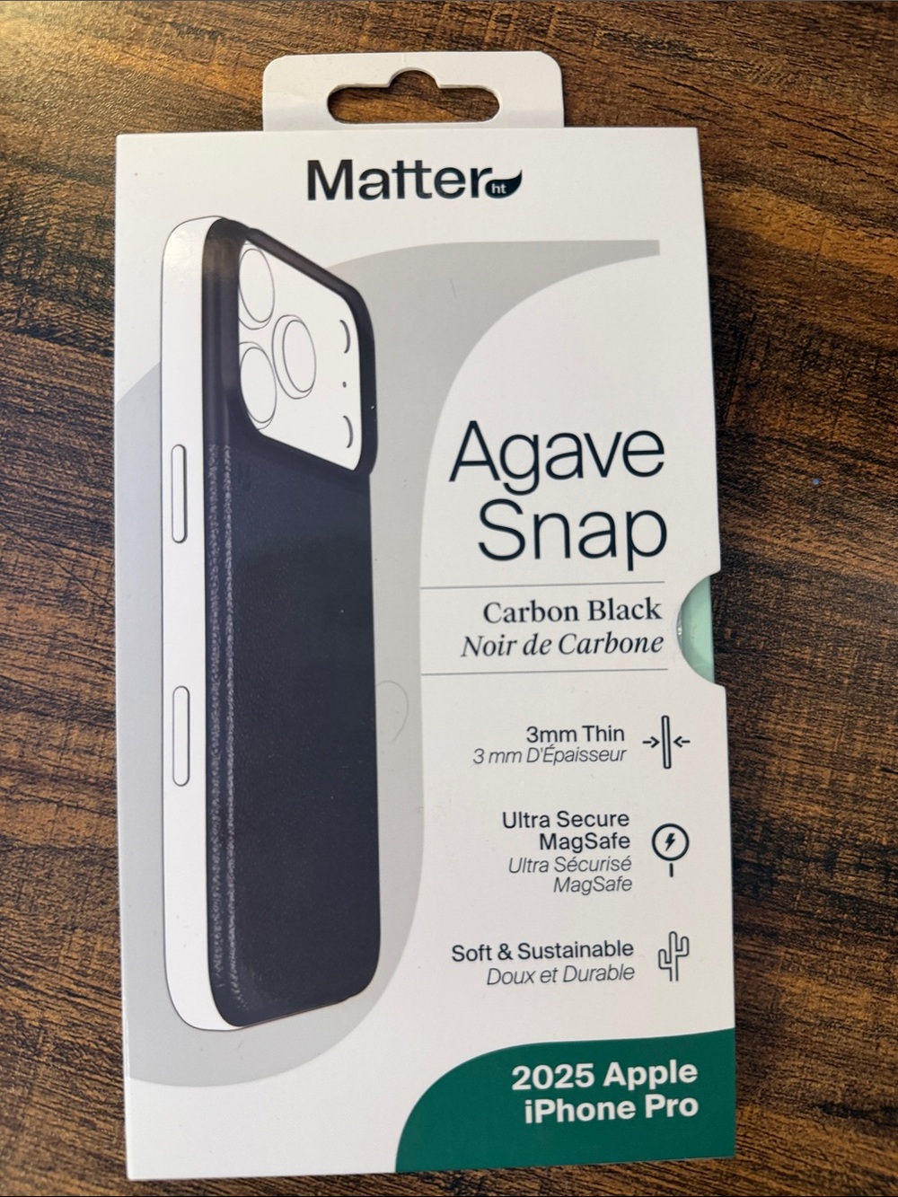 Agave Snap Carbon Black MagSafe Case for 2025 Apple iPhone 17 Pro